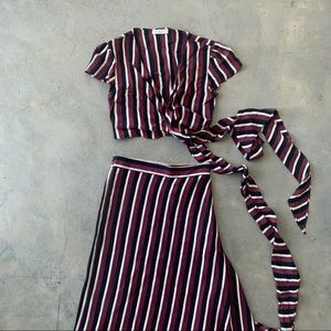 Flynn Skye 💋Striped Wrap It Up Set💋